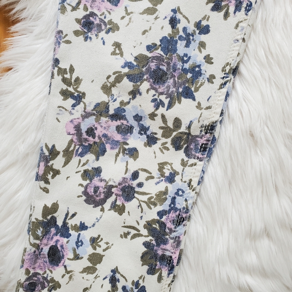 DL1961 Angel Katniss Floral Skinny Ankle Jeans - Picture 4 of 14